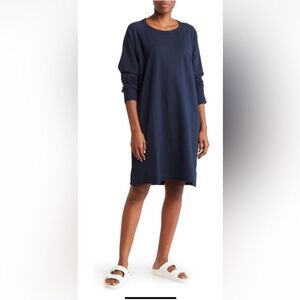 James Perse long raglan sleeve cotton French Terry dress size 2( US4-6) NWT